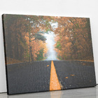 Estrada Paisagem Árvores Fotografia Quadro Canvas 120x80cm