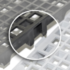 Estrado 25x50x2,5cm Preto Plástico Impallets