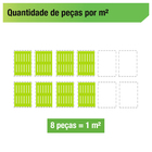 Estrado 25x50x5cm Cinza Plástico Impallets