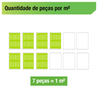 Estrado 40x40x4,5cm Branco Plástico Impallets