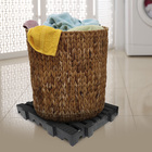 Estrado 40x40x4,5cm Preto Plástico Impallets