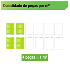 Estrado 50x50x4,5cm Cinza Plástico Impallets