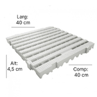 Estrado Piso Plástico Resistente 40x40