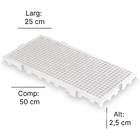 Estrado Piso Plástico Resistente 50x25