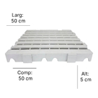 Estrado Piso Plástico Resistente 50x50