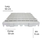 Estrado Piso Plástico Resistente 50x50