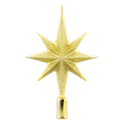 Estrela Ponteira De Árvore Natal Enfeite Natalino Dourada 30cm