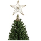 Estrela Ponteira Luxo Aramado Metal Vazado 3d Grande 36cm Cha