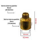 Estria Conversora Deca Para Docol Registro- 10 Peças