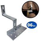 Estrutura Suporte Fixador Linha C Placa Painel Solar Inox Par