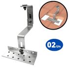 Estrutura Suporte Fixador Placa Painel Solar Alumínio E Inox