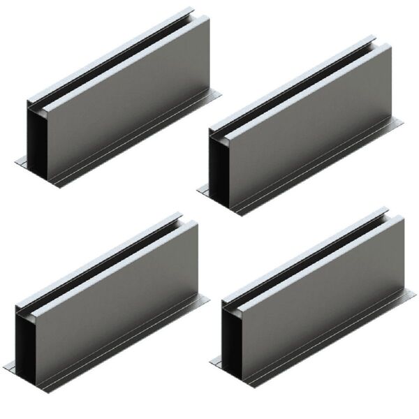 Estrutura Suporte Mini Trilho Fixador Placa Painel Solar Alum