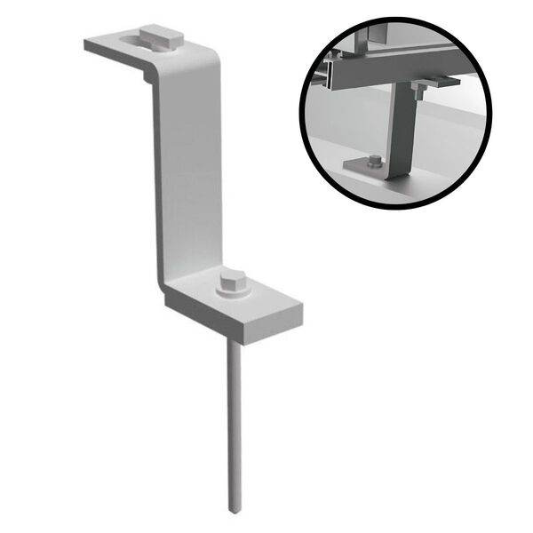 Estrutura Suporte Z Fixador Placa Painel Solar Alumínio E Ino