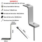 Estrutura Suporte Z Fixador Placa Painel Solar Alumínio E Ino