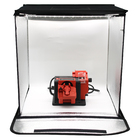 Estúdio Fotográfico Portátil 50x50 2 Barra Led 3 Fundos Bivolt