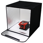 Estúdio Fotográfico Portátil 50x50 2 Barra Led 3 Fundos Bivolt