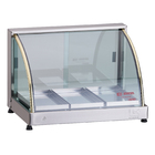 Estufa Salgados Vitrine Curva Ouro 3 Bandejas - Gelo X - Edan