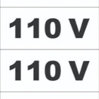 Etiqueta 110 Auto Adesiva Para Tomadas Placa Cartela Com 16 P