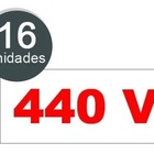 Etiqueta 440v Auto Adesiva Para Tomadas Placa Cartela Com 16