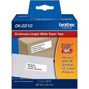 2 Rouleaux Étiquettes Continues DK-22214 12mm - Compatible Brother QL Série, 30.48m - 12