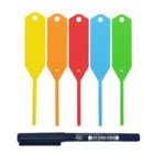 Etiqueta De Identificação Colorida Básica 100un Com Caneta