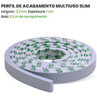 Eva Rodapé Acabamento Painel Ripado 2,5m - Play Azul