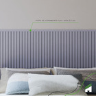 Eva Rodapé Acabamento Painel Ripado 2,5m - Play Azul