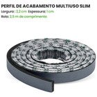 Eva Rodape Acabamento Ripado Laminado 2,5m - Urban Blue