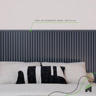 Eva Rodape Acabamento Ripado Laminado 2,5m - Urban Blue