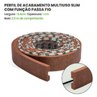Eva Rodape Acabamento Ripado Laminado 2,5m - Urban Bronze+