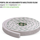 Eva Rodapé Acabamento Ripado Laminado 2,5m - Urban White