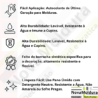 Eva Rodape Ripado Laminado Acabamento Madeirado Preto - 10m