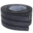 Eva Rodape Ripado Laminado Acabamento Marmo Preto - 10m