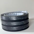 Eva Rodape Ripado Laminado Acabamento Marmo Preto - 10m