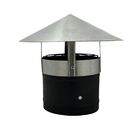 Exaustor 200mm Com Chapéu Chinês Galvanizado Para Coifa Chami