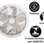Exaustor 25cm Parede Ventimais Bivolt Grade Interna Residenci