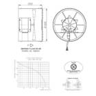 Exaustor Axial 5 Pás 300mm Eq300m4 Alta Rotação 1740rpm 1/5 H