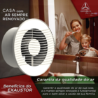 Exaustor De Banheiro Venti-delta Residencial 15cm Branco Bivo