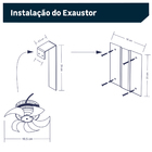 Exaustor para Churrasqueira 20cm 127V ITC