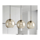 Exclusivo Pendente De Vidro Ambar Em Formato De Bola 25 Cm