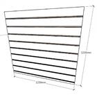 Expositor Canaletado Azul Escuro Soft Altura 120cm X 120cm