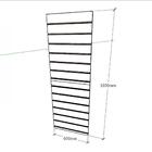 Expositor Canaletado Branco Texturizado Altura 180cm X 60 Cm