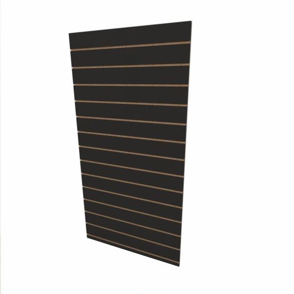 Expositor Canaletado Preto Texturizado Altura 180cm X 90cm