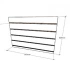 Expositor Canaletado Preto Texturizado Altura 60cm X 90cm