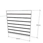 Expositor Canaletado Preto Texturizado Altura 90cm P 90cm