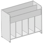 Expositor De Livros Bogotá 100% Mdf (biblioteca Livreiro)