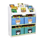 Expositor De Livros Com Nichos Josh 100% Mdf