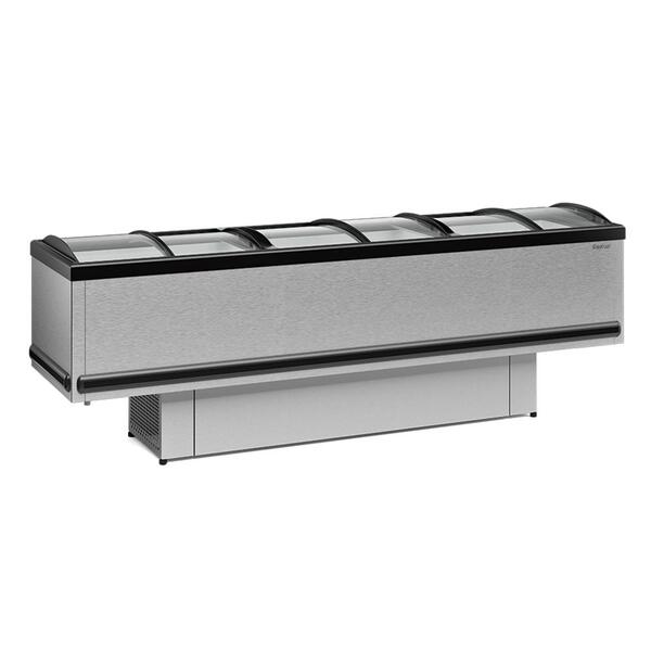 Expositor Ilha Gelopar Para Congelados Plus 819 Litros Inox 2