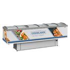 Expositor Ilha Gelopar Para Congelados Premium 819 Litros Bra