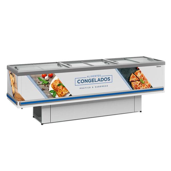 Expositor Ilha Gelopar Para Congelados Standart 819 Litros Br